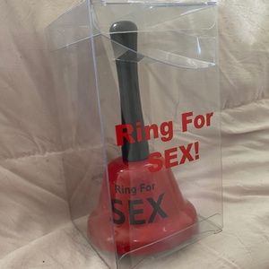 NWT - "Ring for Sex" Bell - Red